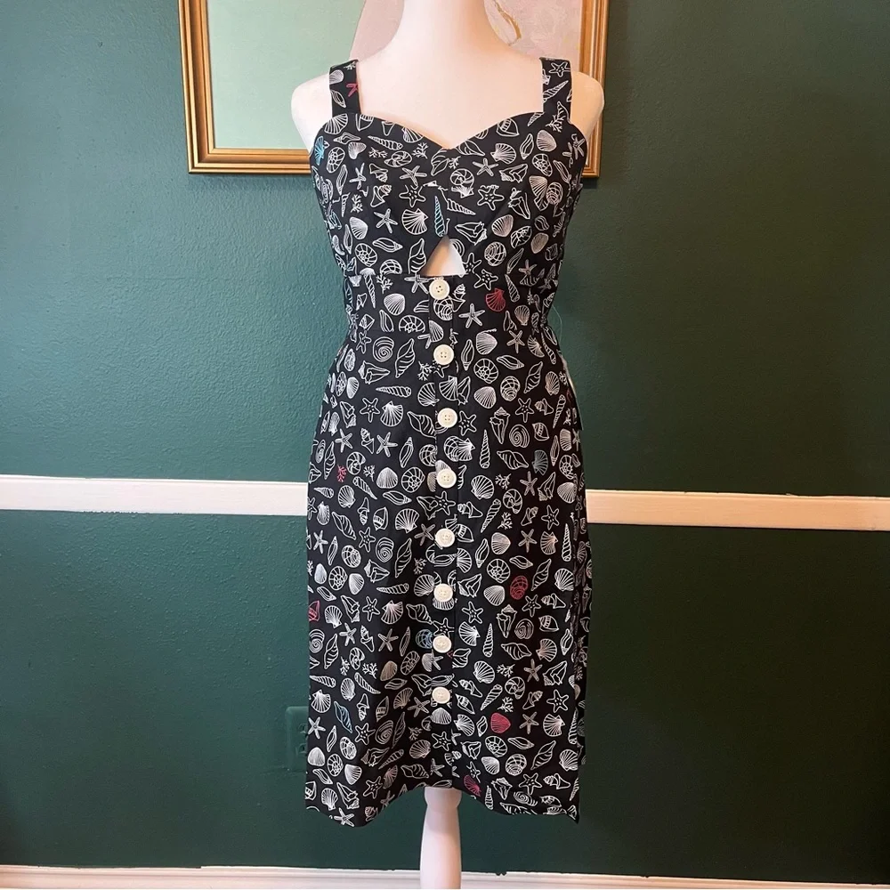 MODCLOTH Seashore Spectacular Fit and Flare Dress NWT - Picture 3 of 9